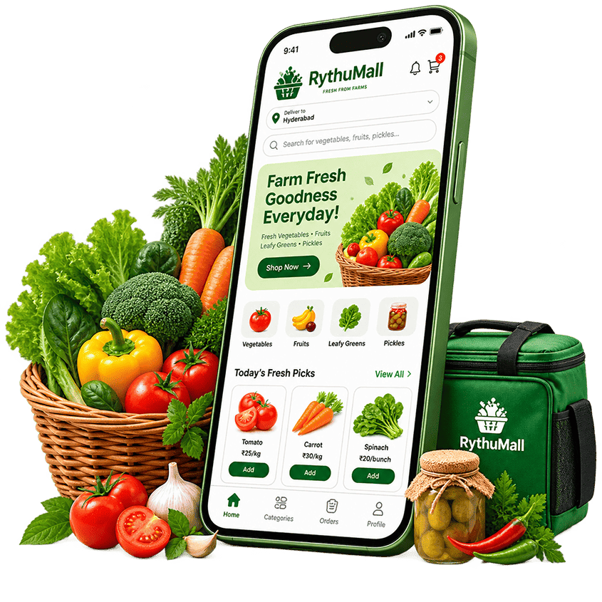 Farm Fresh Vegetables and Fruits